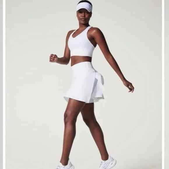 Spanx Women's Get Moving Skort S in White Tennis Pickleball Activewear Skort - Picture 1 of 9